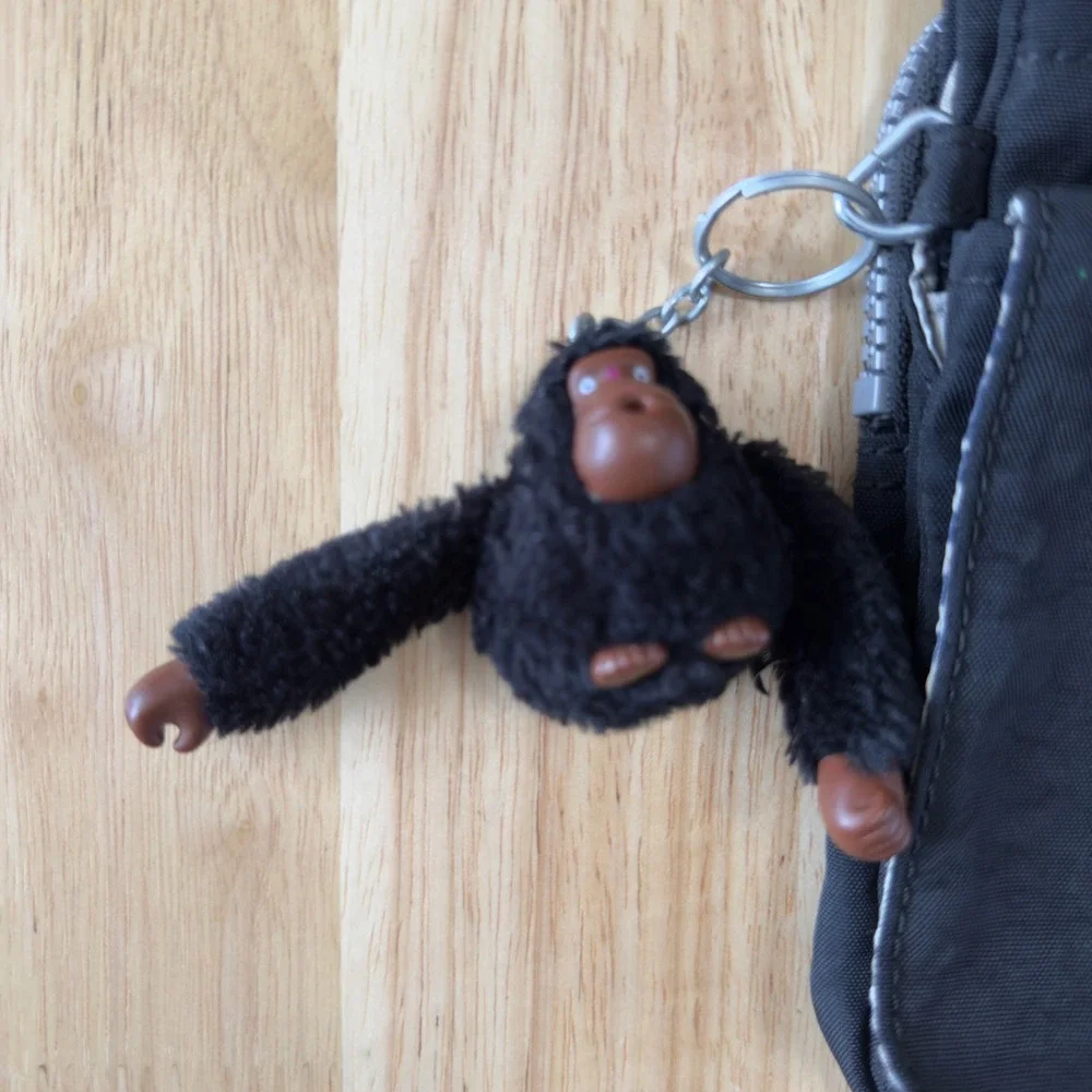 Kipling‎ Women Eldorado Crossbody Bag Small Black Monkey Keychain Messenger